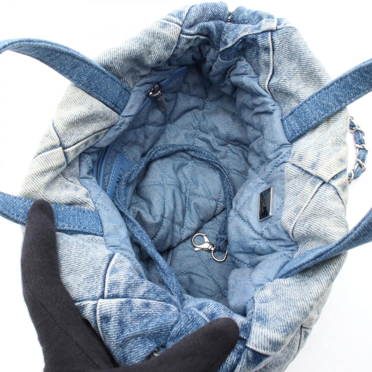 CHANEL 22 Denim Blue Backpack - Timeless Elegance