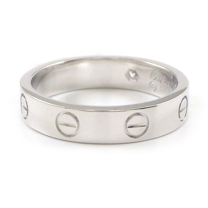 Cartier Love Ring Small Model with Diamond - K18 White Gold