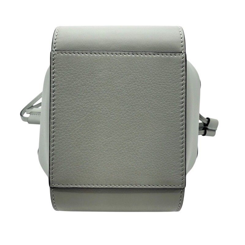 LOEWE Hammock Drawstring Mini Bag in Ash Grey with Gold Hardware