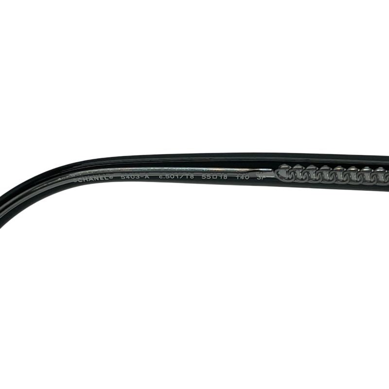 CHANEL Boston Sunglasses 5403-A Black Plastic for Women