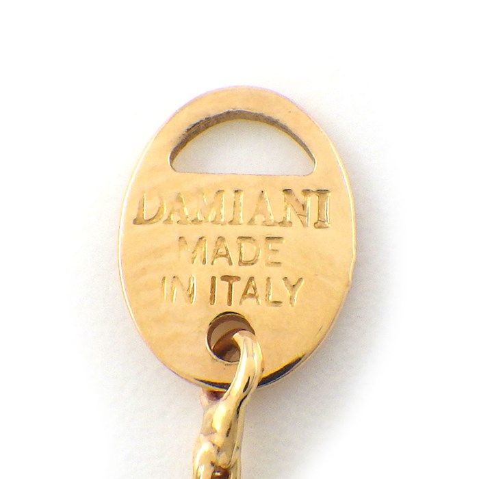 Damiani Eden Snake Necklace with Diamonds in K18 Pink Gold