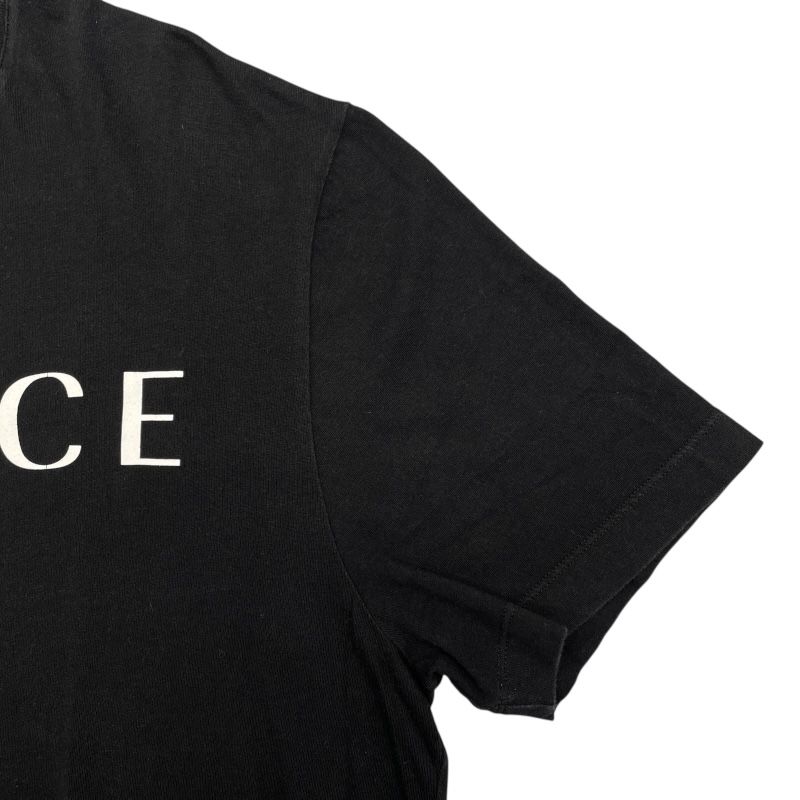 Versace Logo Print T-Shirt in Black Cotton - Men's XL