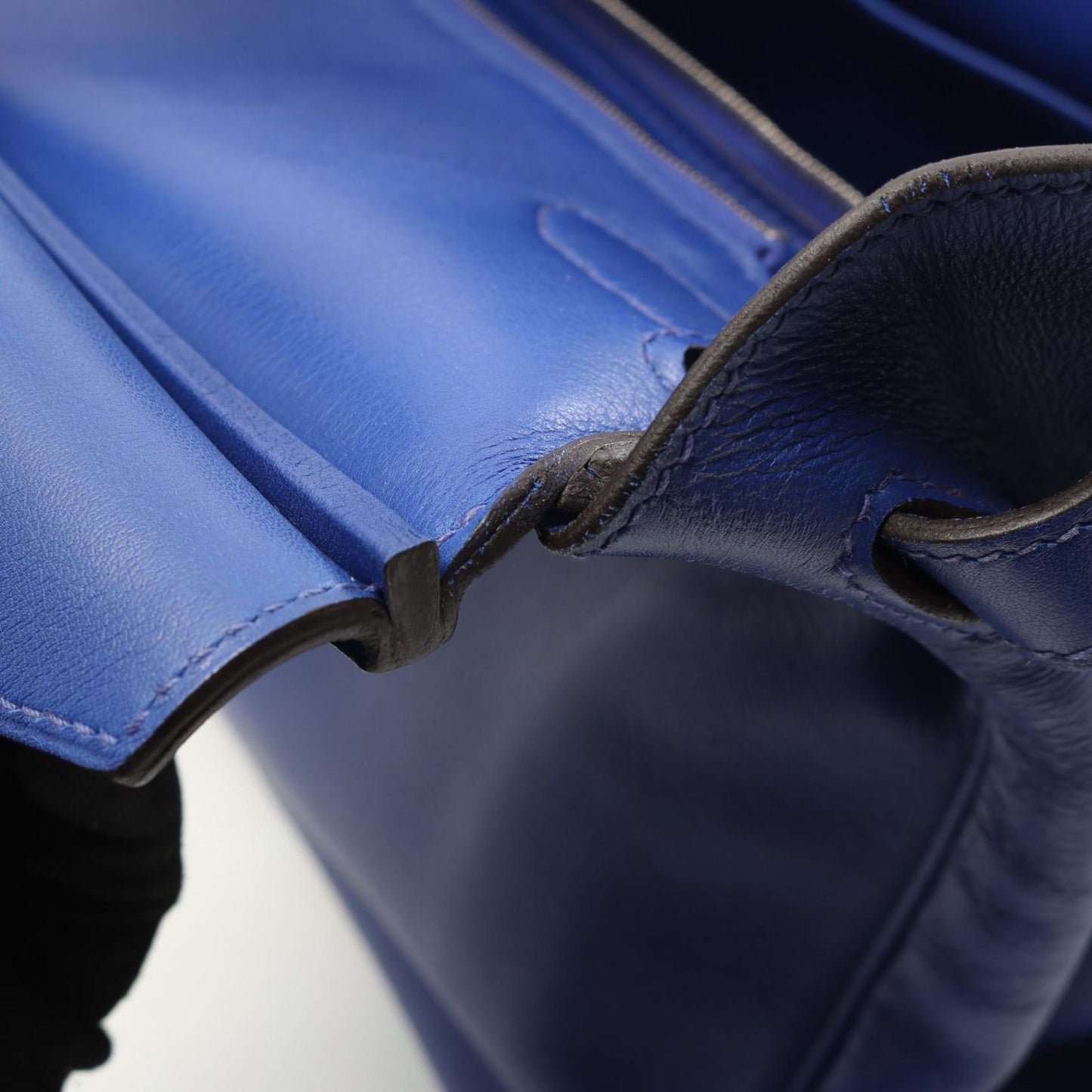 HERMES Birkin 30 Electric Blue Handbag - Timeless Elegance