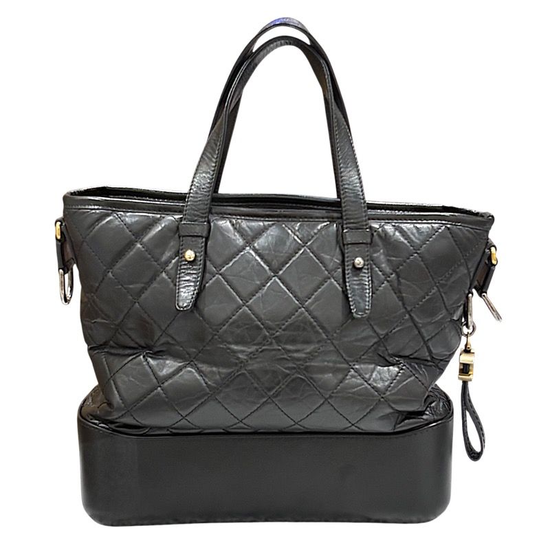 CHANEL Gabrielle 2WAY Tote Bag - Black/Gold/Silver Hardware