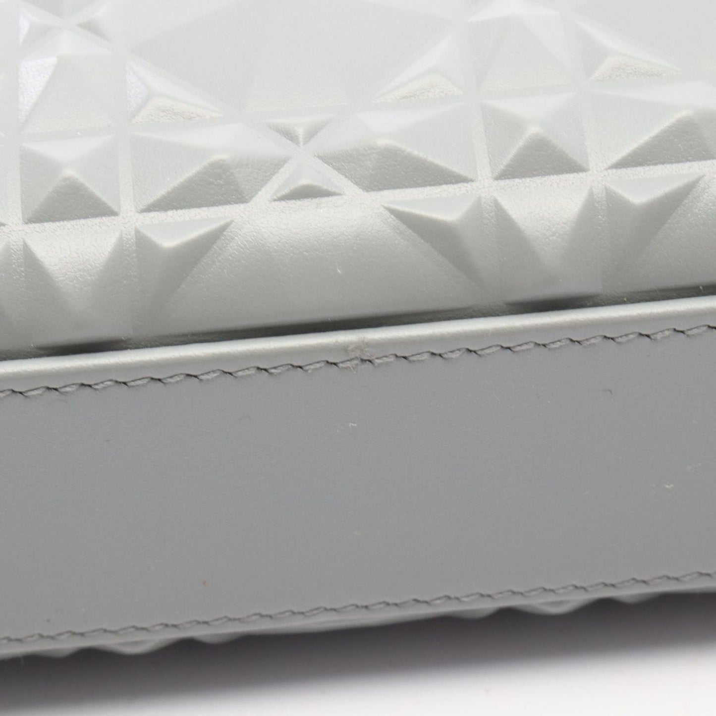 Dior Lady D-Joy Medium Diamond Cannage Handbag in Gray Leather