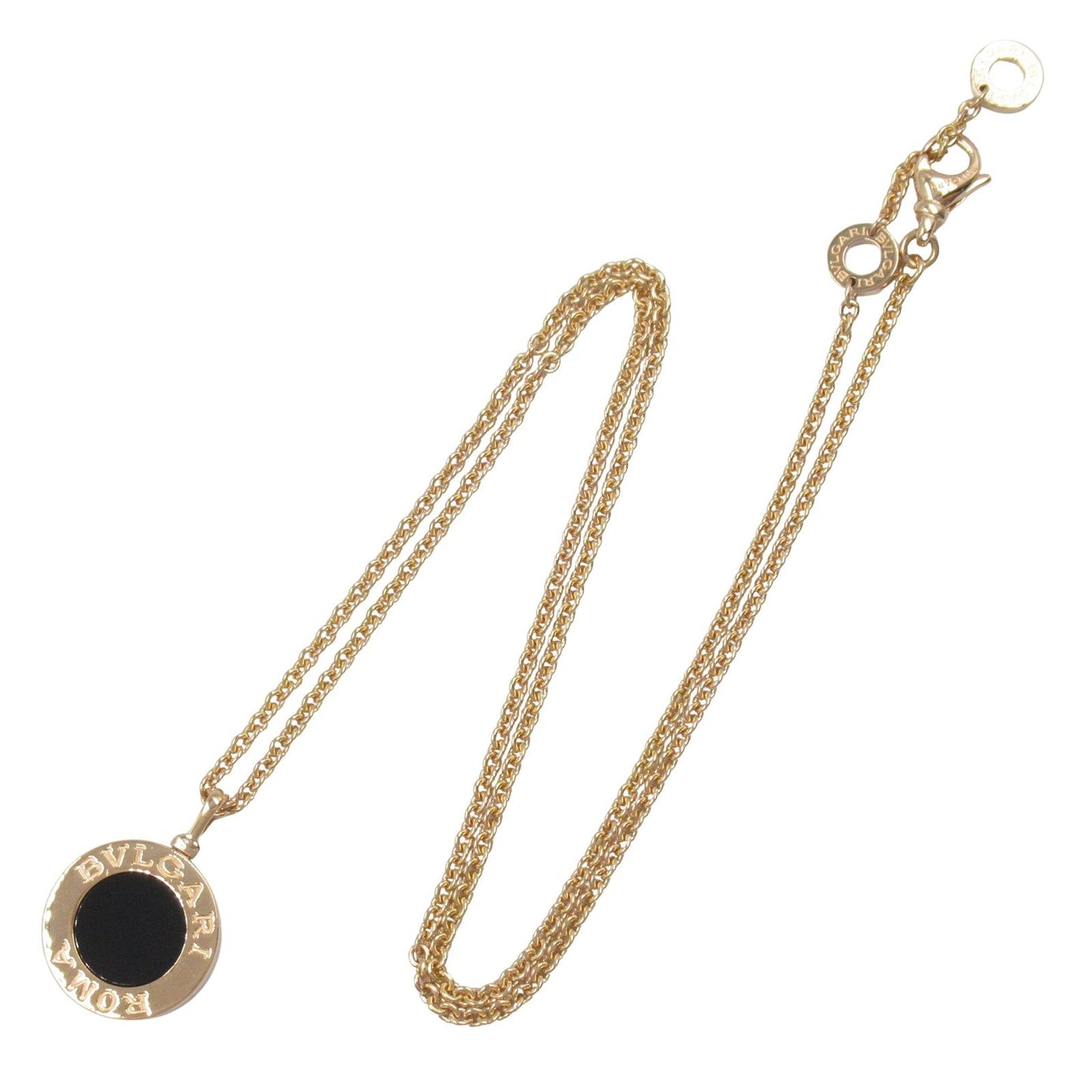 BVLGARI Bvlgari Necklace with Onyx and Diamonds in 18K Pink Gold