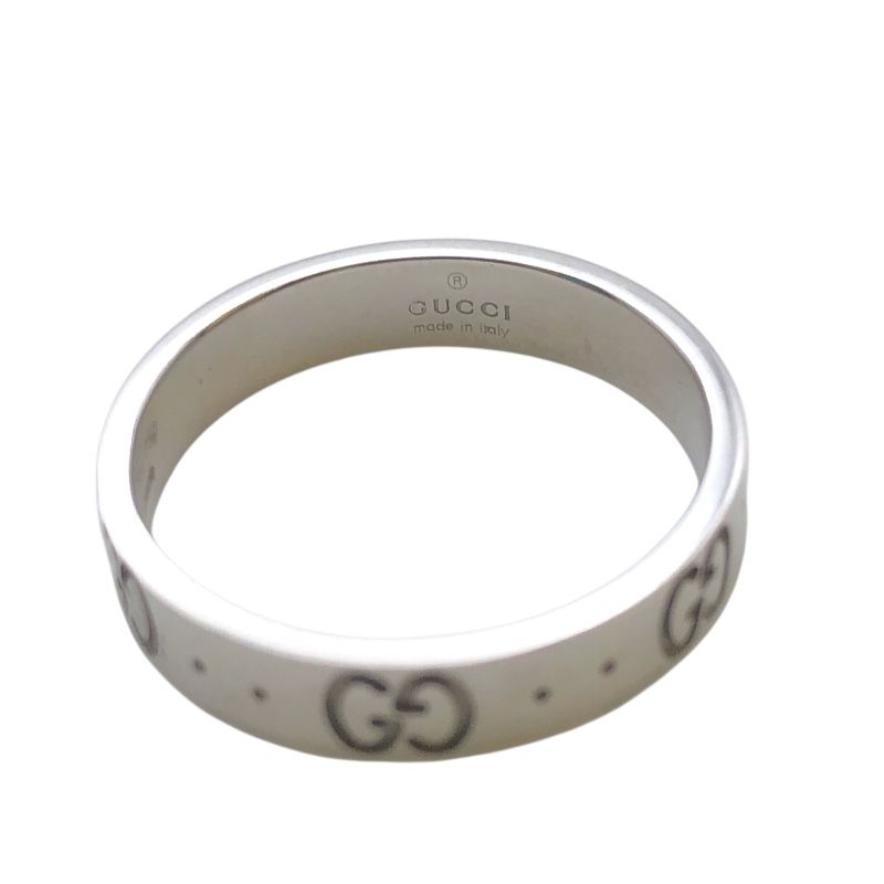 GUCCI Icon Ring in K18 White Gold - Timeless Elegance