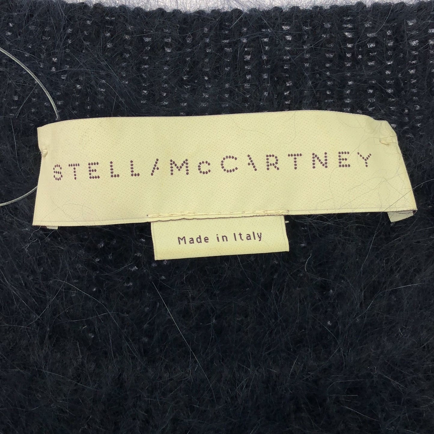 Stella McCartney Navy Wool Knit Sweater - Timeless Elegance