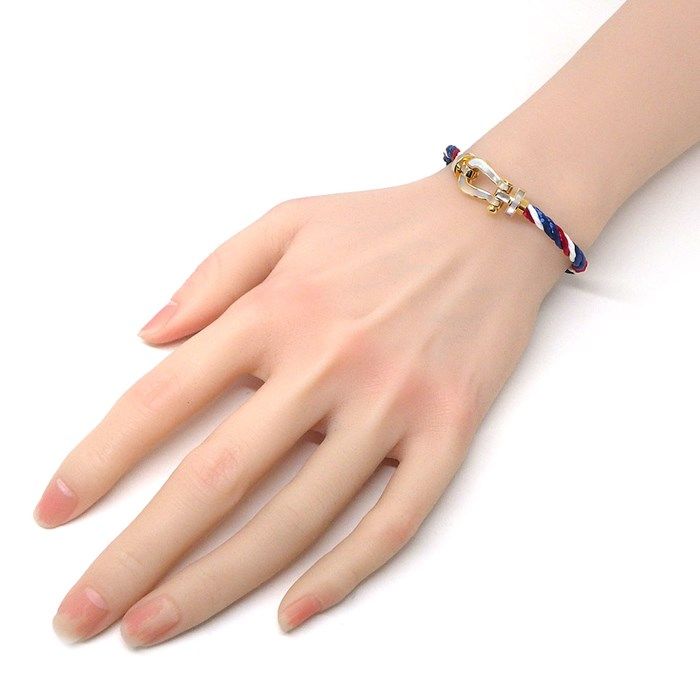 FRED Force 10 Large Model Bracelet in K18YG & White Shell