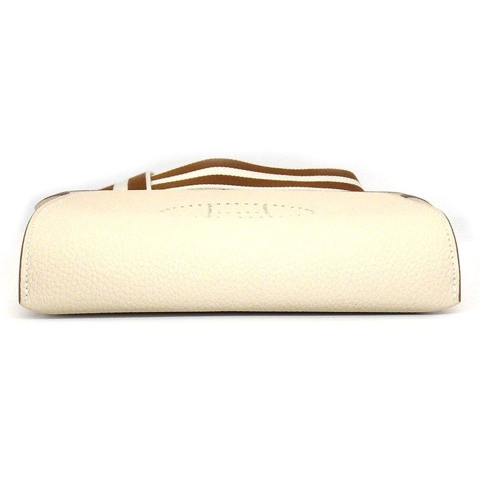HERMES Vidpoche Shoulder Bag - K Stamp 2025, Ivory & Gold