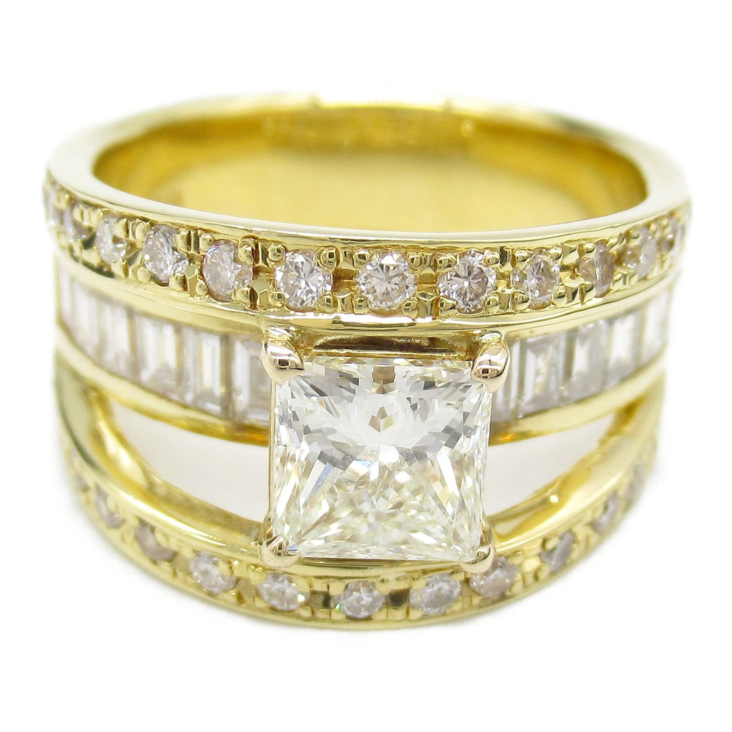 Exquisite K18 Yellow Gold Diamond Ring - 1.01ct Luxury Jewelry
