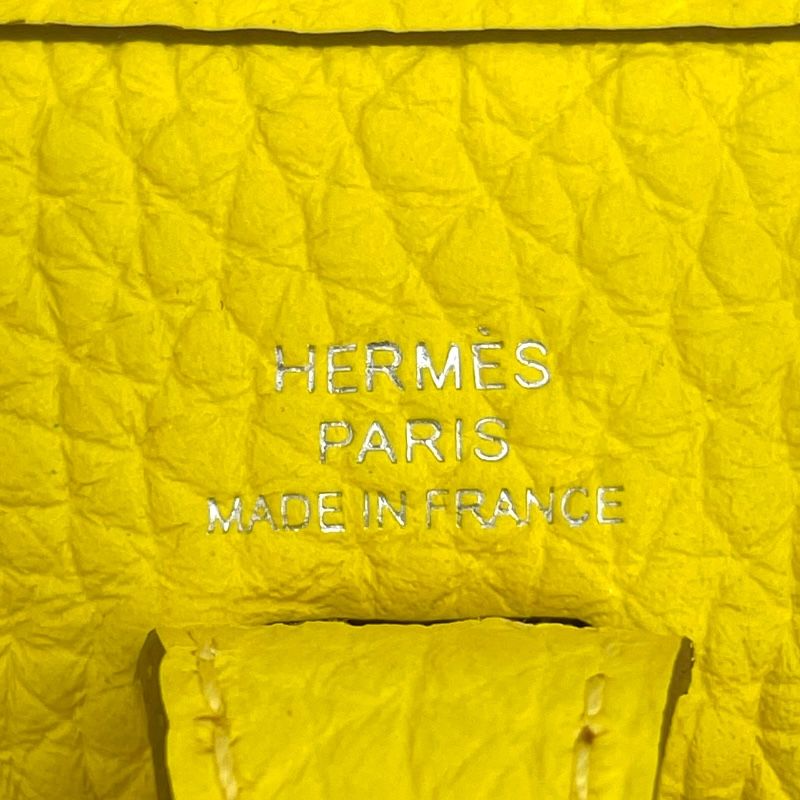 HERMES Evelyn TPM Lime/Silver Hardware Shoulder Bag