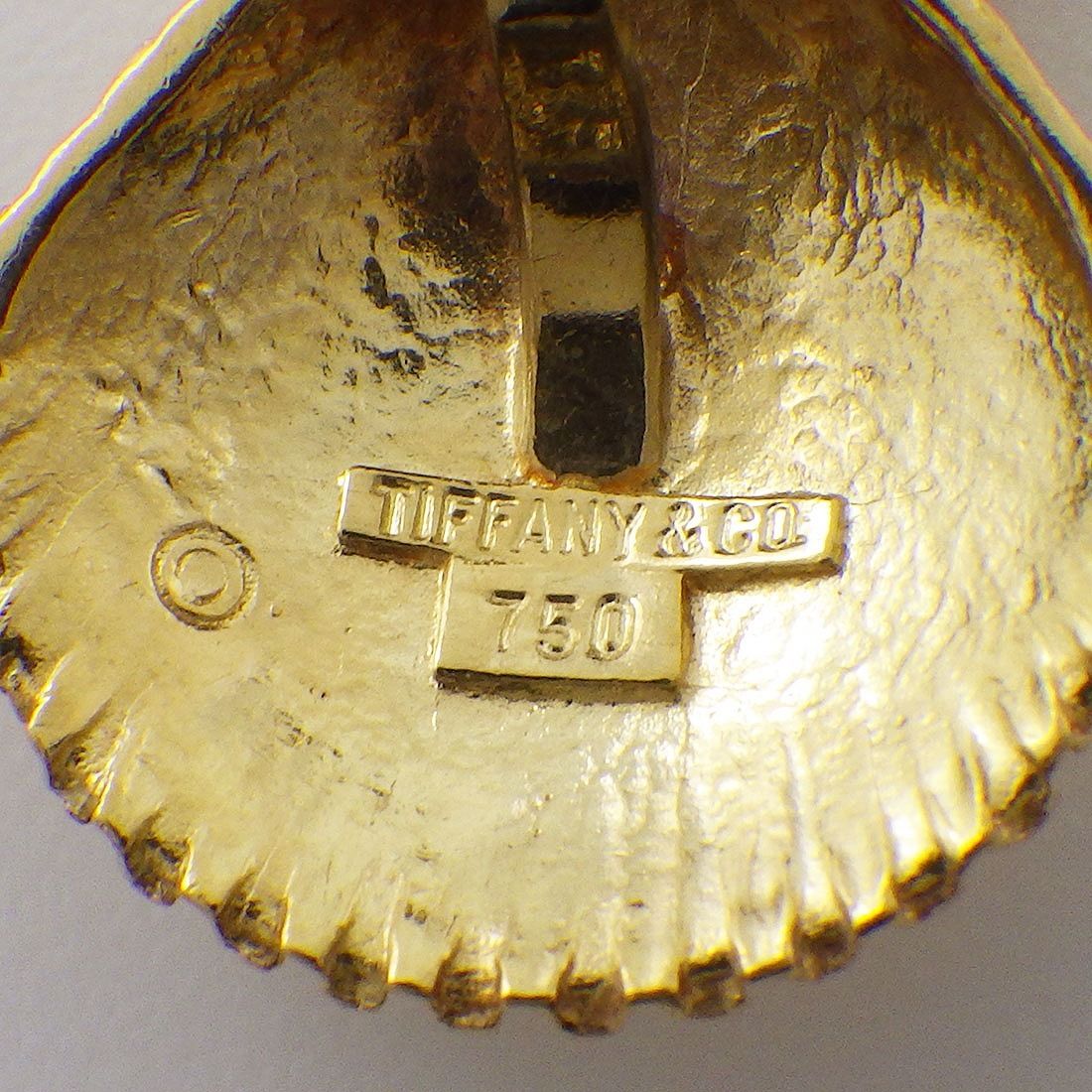 Tiffany & Co. Shell Motif Necklace with Ruby in 18K Yellow Gold