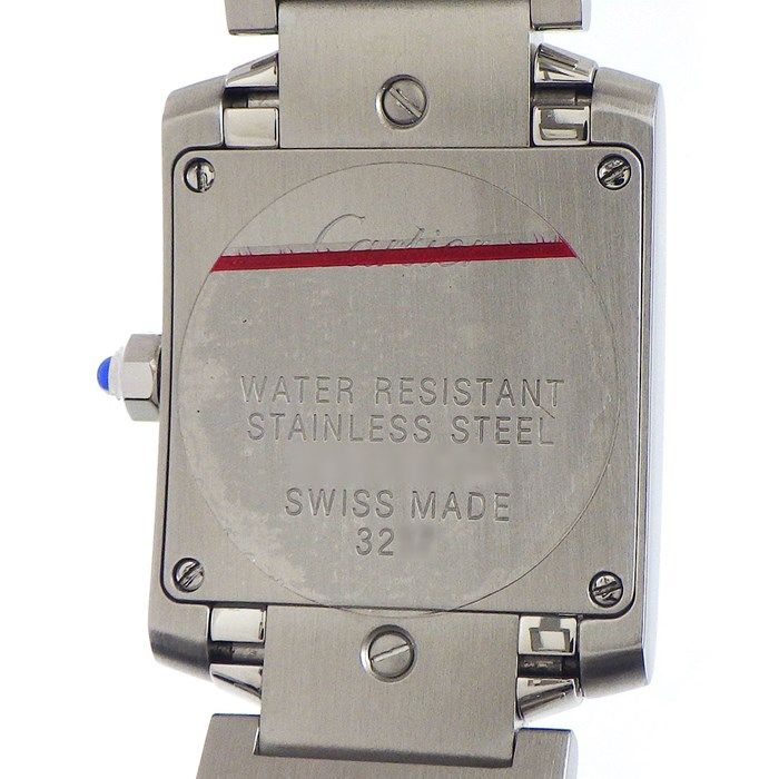 Cartier Tank Française SM WE110006 - Diamond Index - Silver Dial