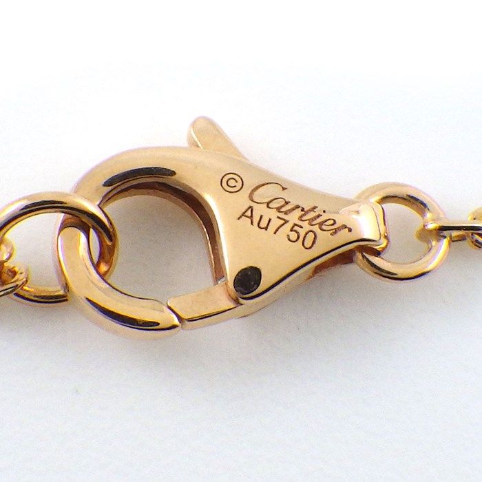 Cartier Heart Necklace with Diamond in K18 Pink Gold