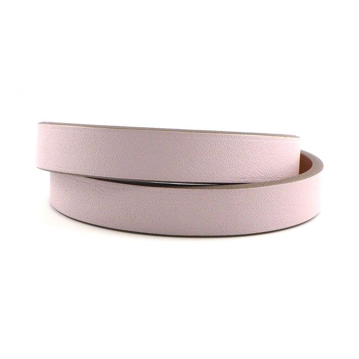 HERMES Mini Kelly Double Tour Bracelet in Mauve Pearl - 2023 Edition