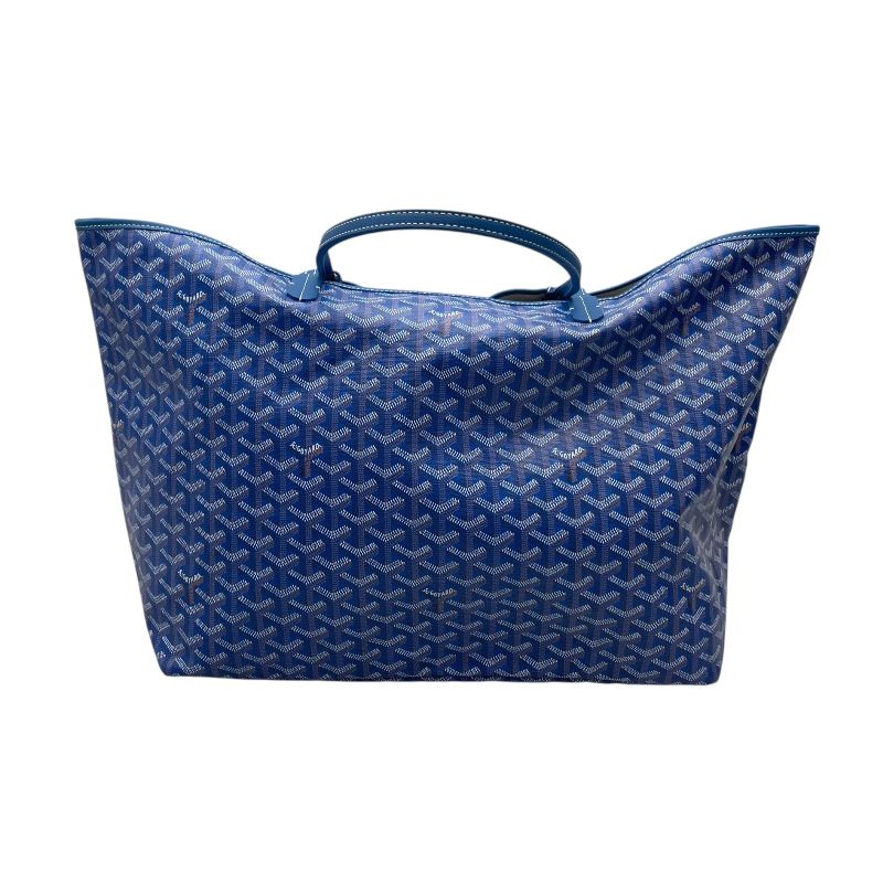 GOYARD Saint Louis GM Blue Coated Canvas Tote Bag - Exquisite Luxury