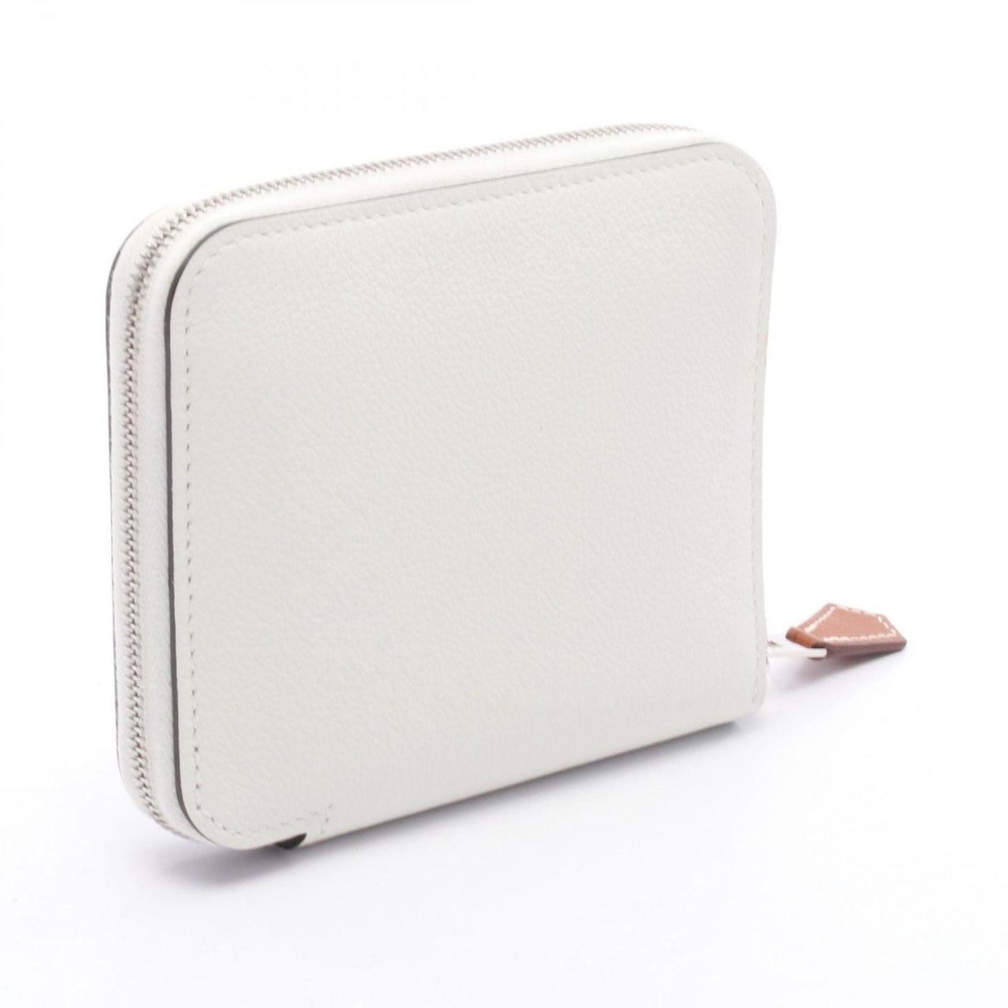 HERMES Azap Compact Silk-In Wallet in New White - Exquisite Craftsmanship