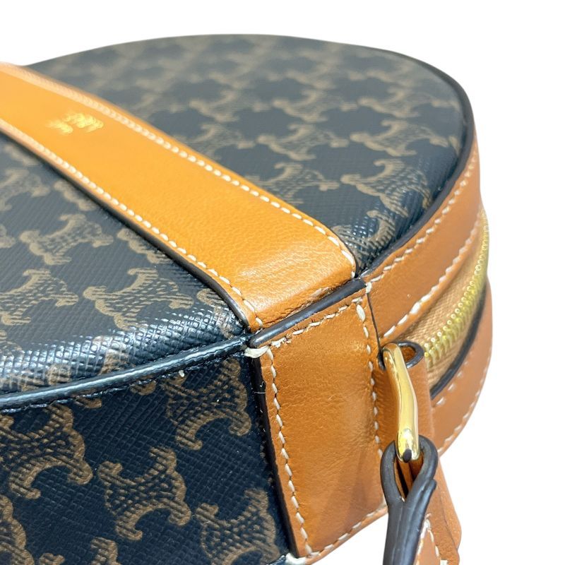 CELINE Triomphe Canvas Shoulder Bag - Brown Elegance