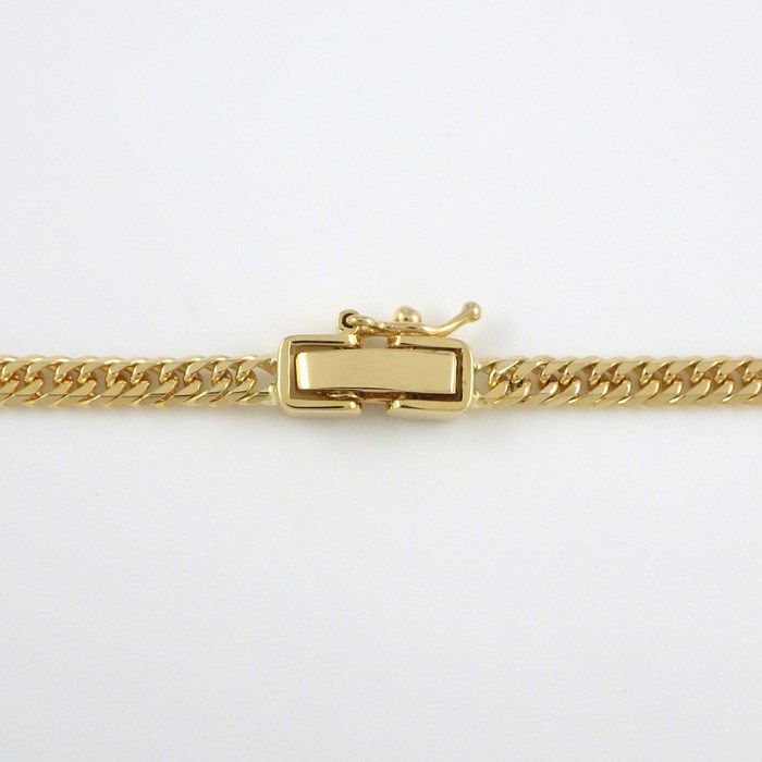 K18YG Double-Sided Figaro Necklace - Exquisite Craftsmanship