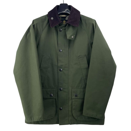 Barbour Waxed Jacket - Green Military Style for Men