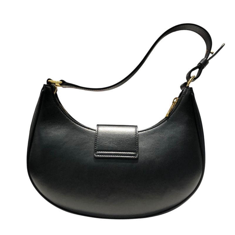 CELINE Medium Ava Black & Gold Hardware Shoulder Bag