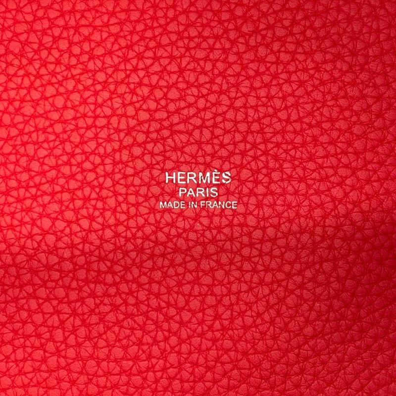 HERMES Picotin Lock MM Bougainvillea Handbag with Silver Hardware