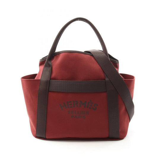 HERMES Sac de Pansage Gloom Tote Bag in Rouge Ash - Exquisite Craftsmanship