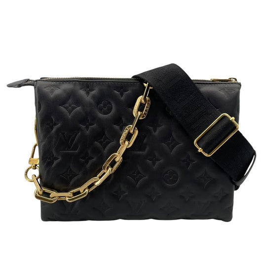 Louis Vuitton Coussin PM M57790 Noir Lambskin Shoulder Bag