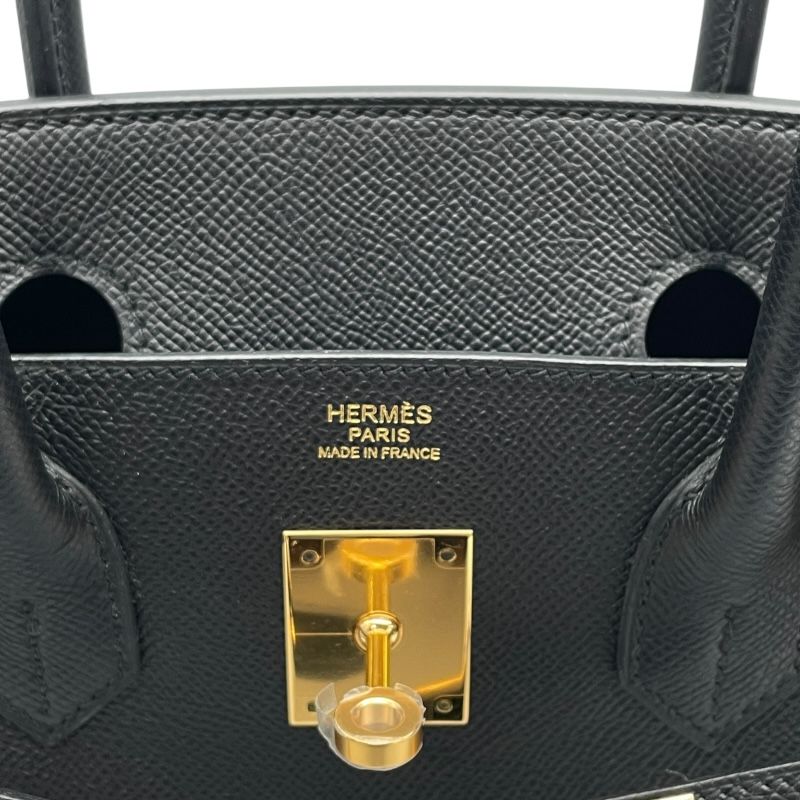 HERMES Birkin 30 Black with Gold Hardware - C Stamp