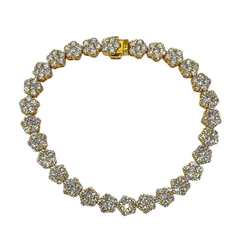 Exquisite Au750 Diamond Bracelet - 7.506ct Luxury Jewelry