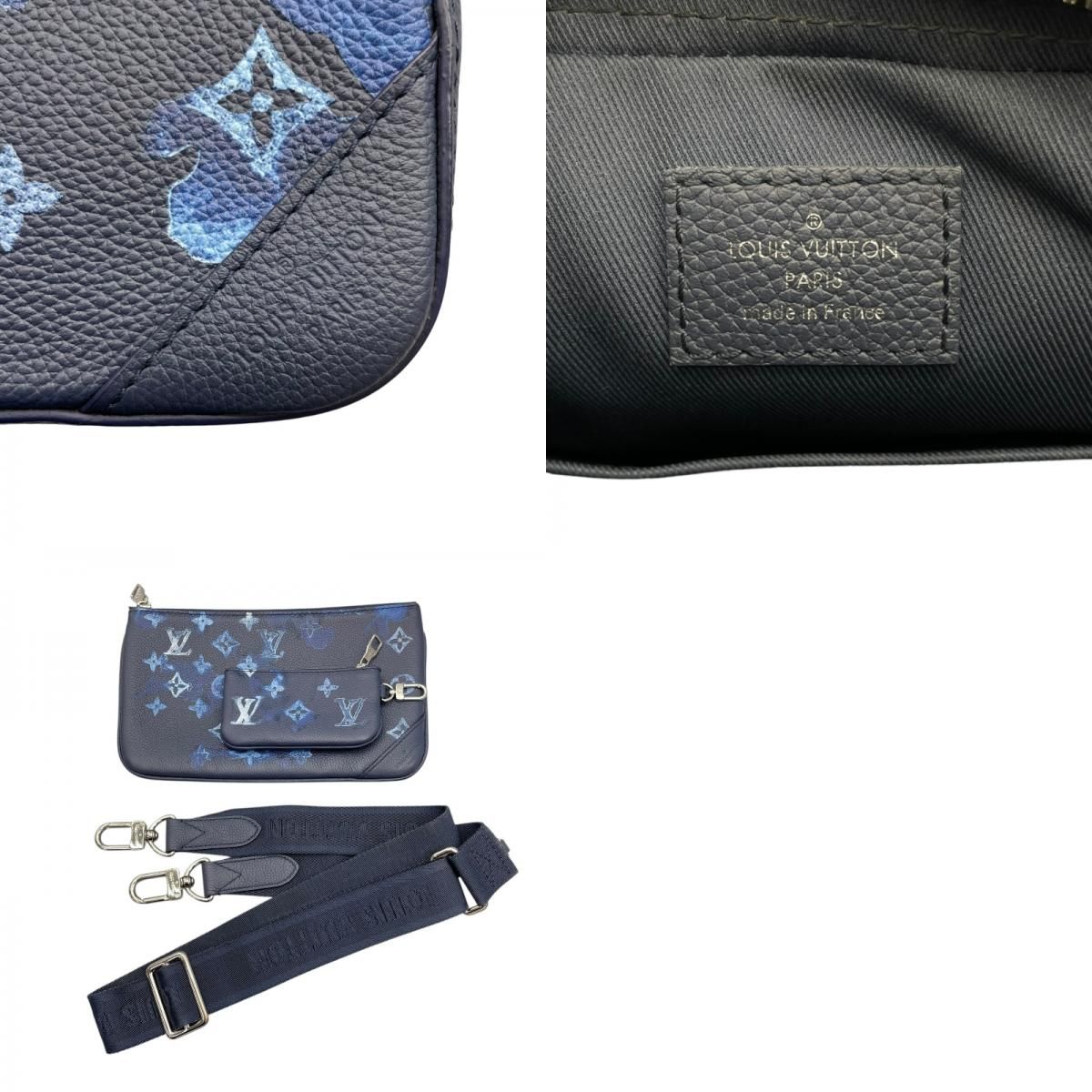 Louis Vuitton Trio Messenger Bag - Blue Monogram Watercolor