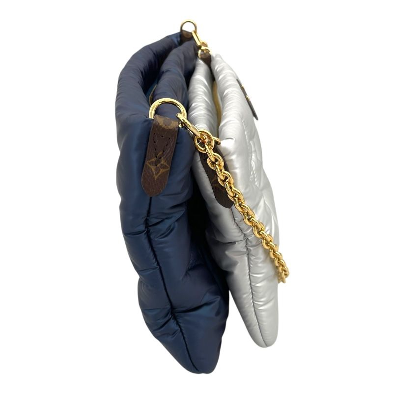 Louis Vuitton Maxi Multi Pochette M21057 - Blue/Silver Nylon