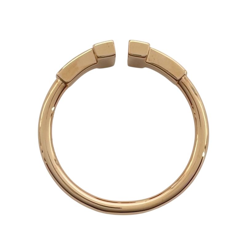 Tiffany & Co. T Wire Diamond Ring in 18K Pink Gold - Size 10