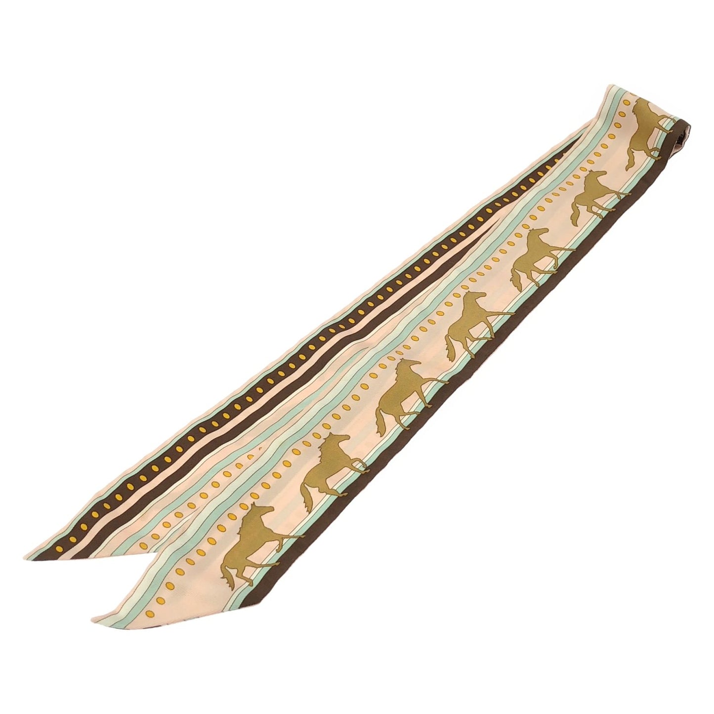 HERMES Pink Silk Twilly Scarf - Exquisite Luxury Accessory