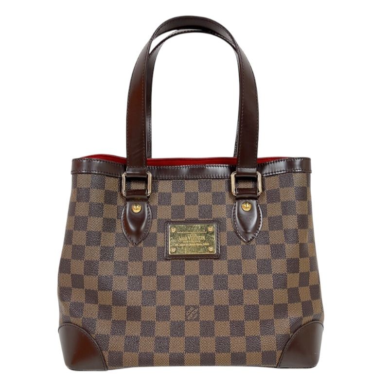 Louis Vuitton Hampstead PM Handbag - Damier Canvas with Gold Hardware