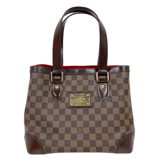 Louis Vuitton Hampstead PM Handbag - Damier Canvas with Gold Hardware