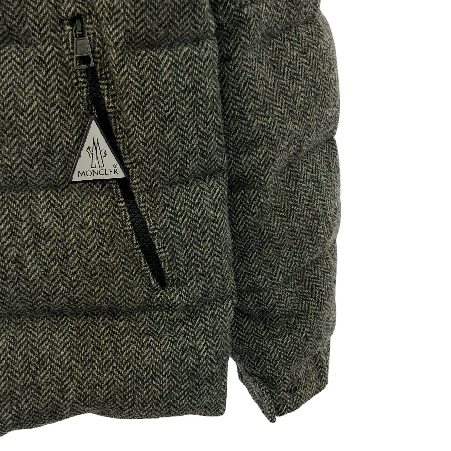 MONCLER Beige Wool Down Jacket - Timeless Elegance