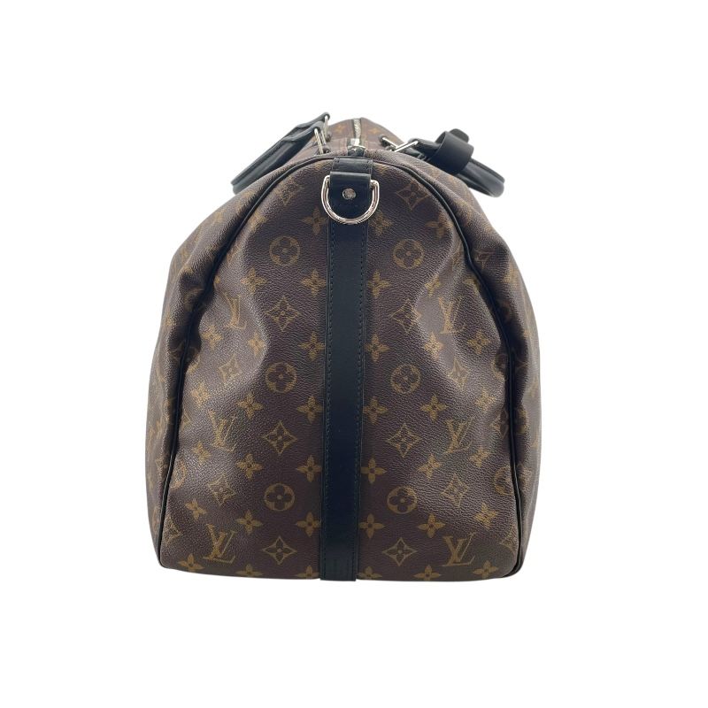 Louis Vuitton Keepall Bandoulière 55 Monogram Macassar - Brown