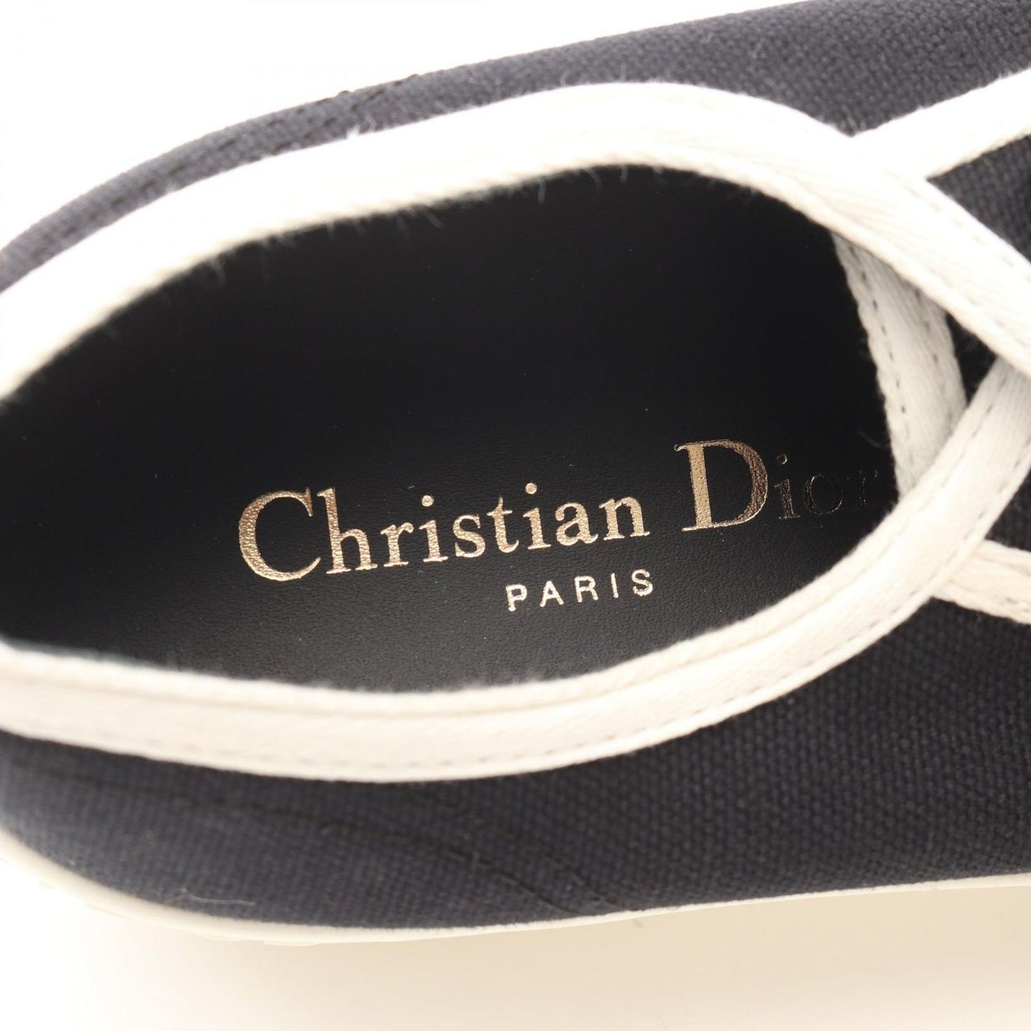 Dior WALK'N'DIOR Canvas Sneakers - Timeless Elegance in Black & White