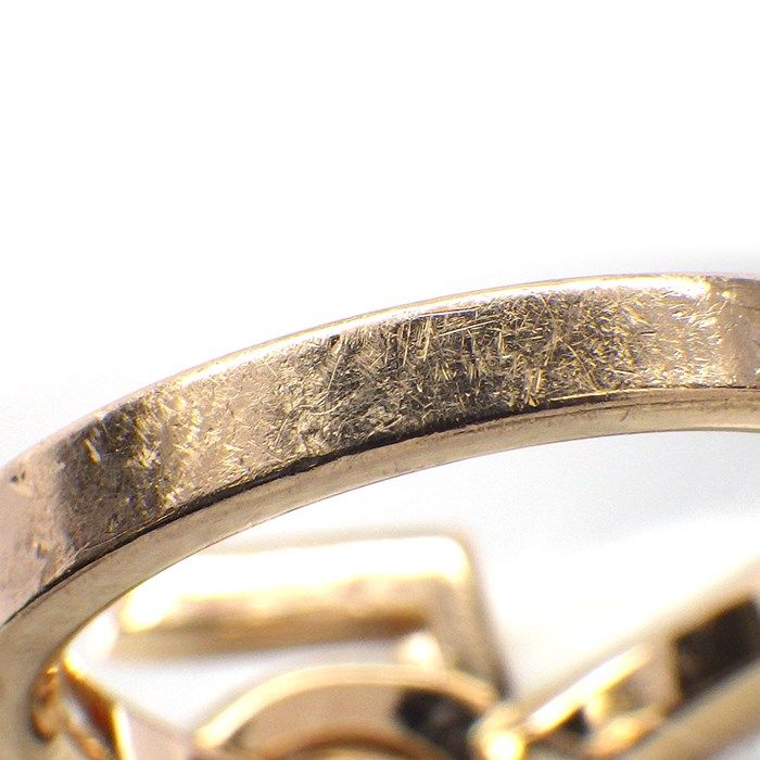 CHANEL Eternal No.5 Half Circle Diamond Ring in K18 Beige Gold