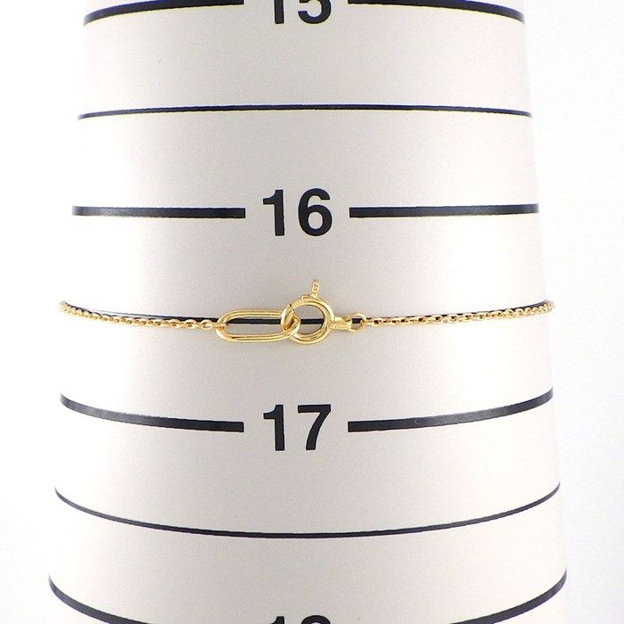 Elegant K18YG Oval Link Pearl Bracelet - Timeless Luxury