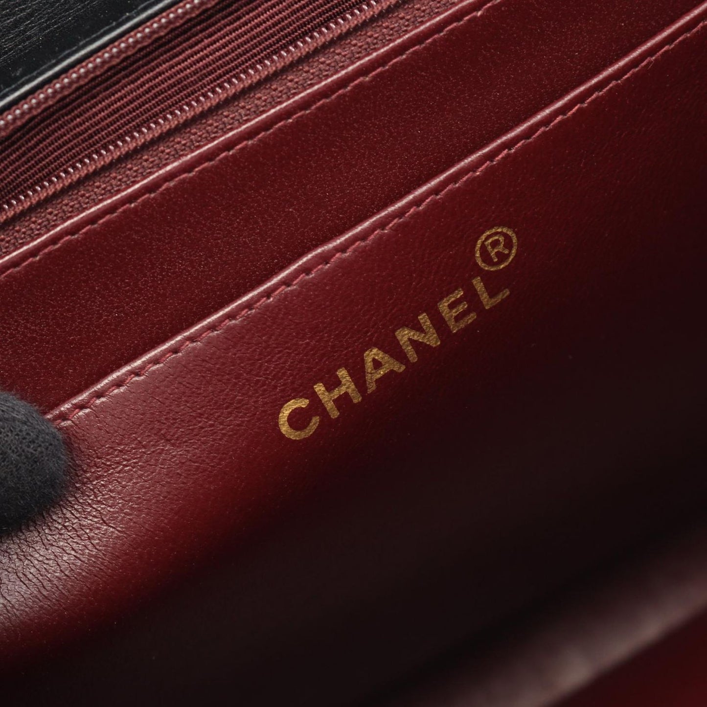 CHANEL De Camellia 34 Shoulder Bag in Black Lambskin