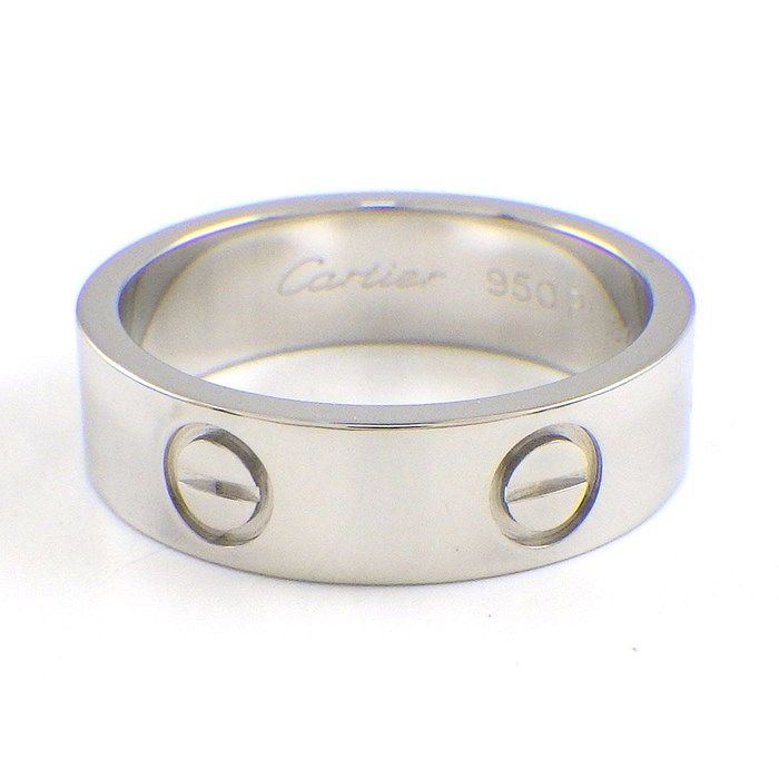Cartier Love Ring Classic Model B4084900 in Platinum PT950