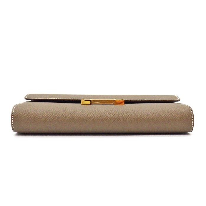 HERMES Constance To Go Shoulder Bag in Etoupe with Gold Hardware
