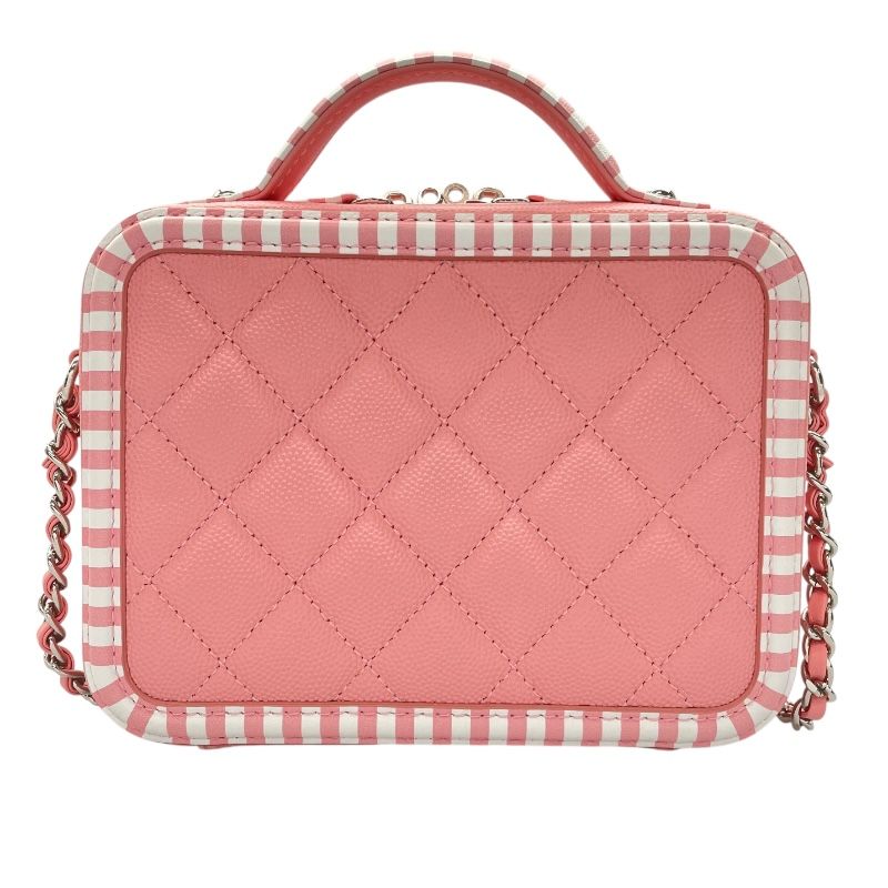CHANEL CC Fig Leaf Shoulder Bag A93342 - Pink Caviar Skin