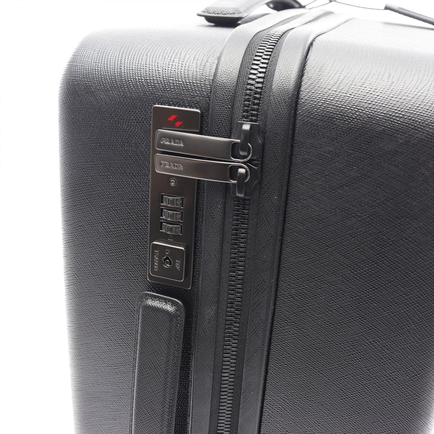 PRADA Policarbonato Trolley Carry-On - Black Saffiano Leather