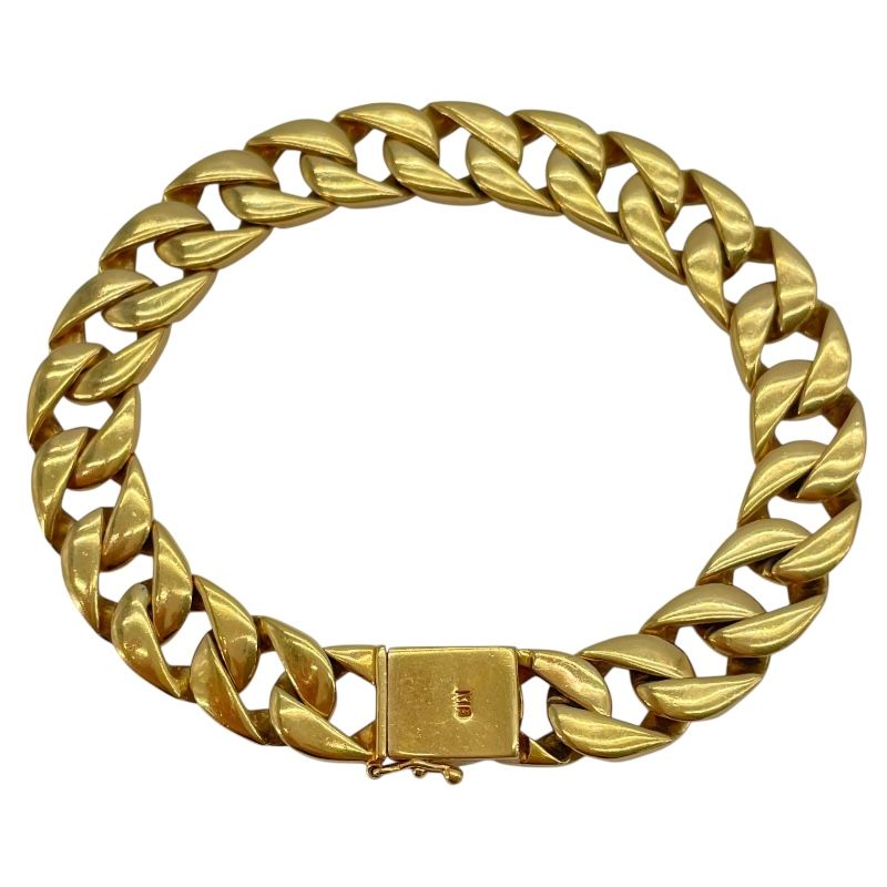 Exquisite K18 Yellow Gold Bracelet - Unisex Luxury Jewelry
