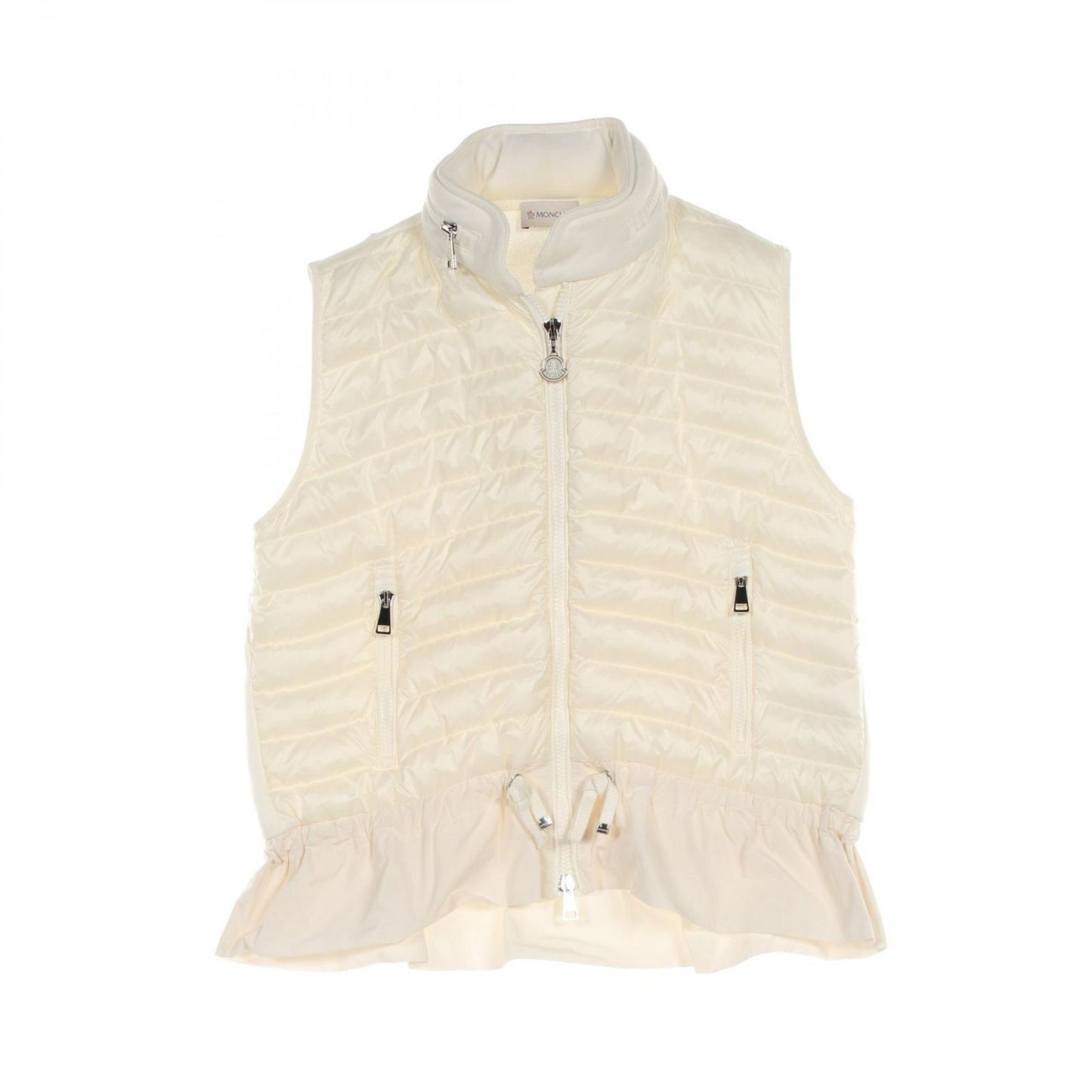 MONCLER White Down Vest - Timeless Elegance for Women