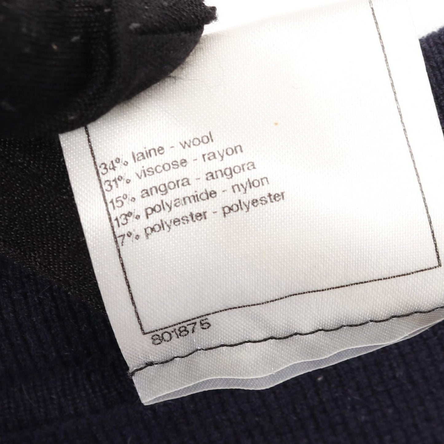 CHANEL Navy Wool Cardigan - Exquisite Craftsmanship